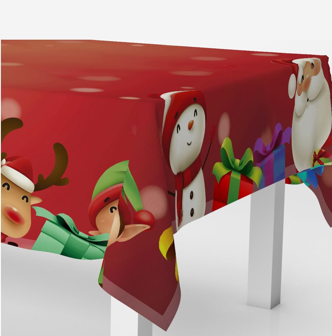 Mantel Béla Navideño 2m Largo X 1.45m Ancho (4 Sillas) Santa Claus