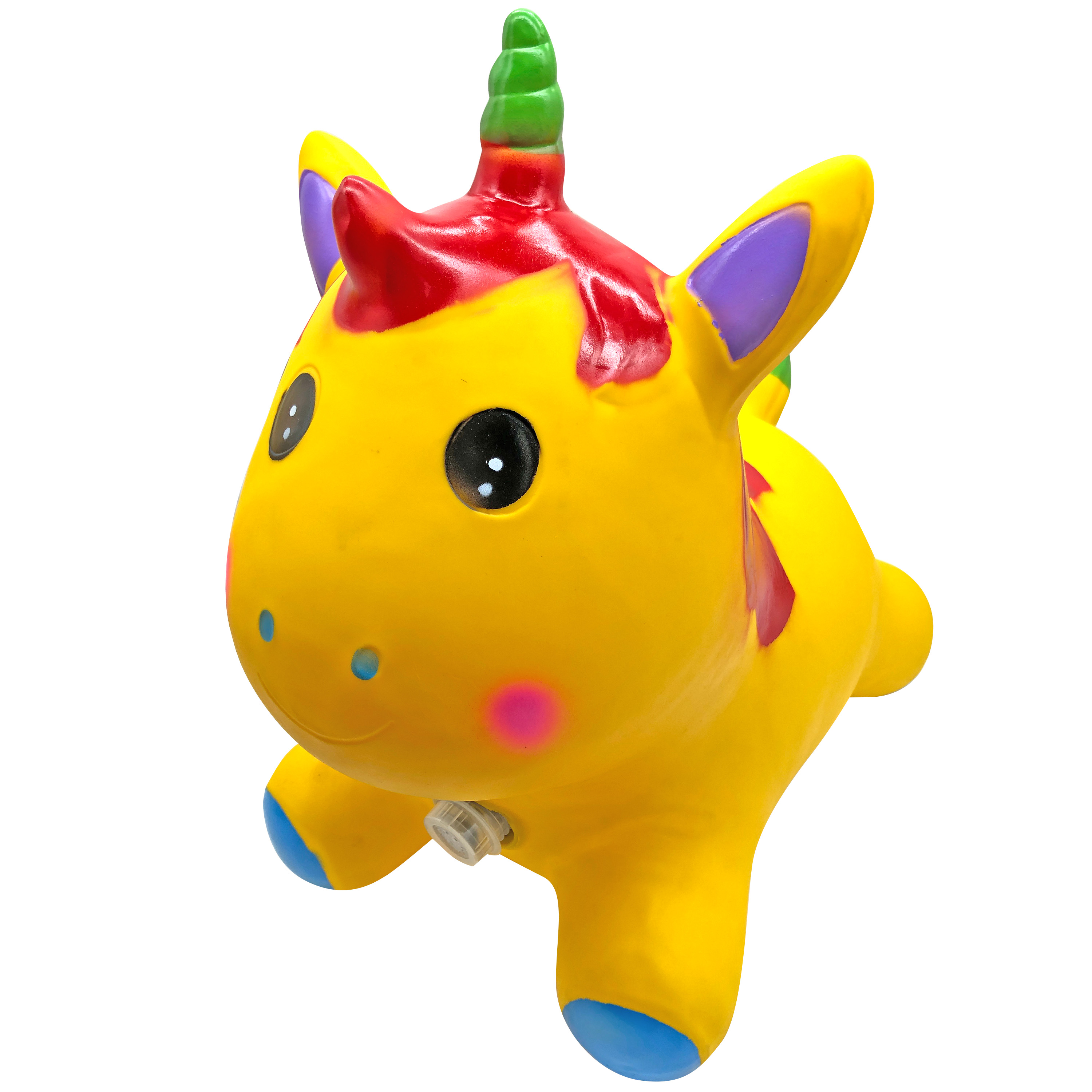 Brincolin Montable Inflable Musical Niños Unicornio Ecobaby Original