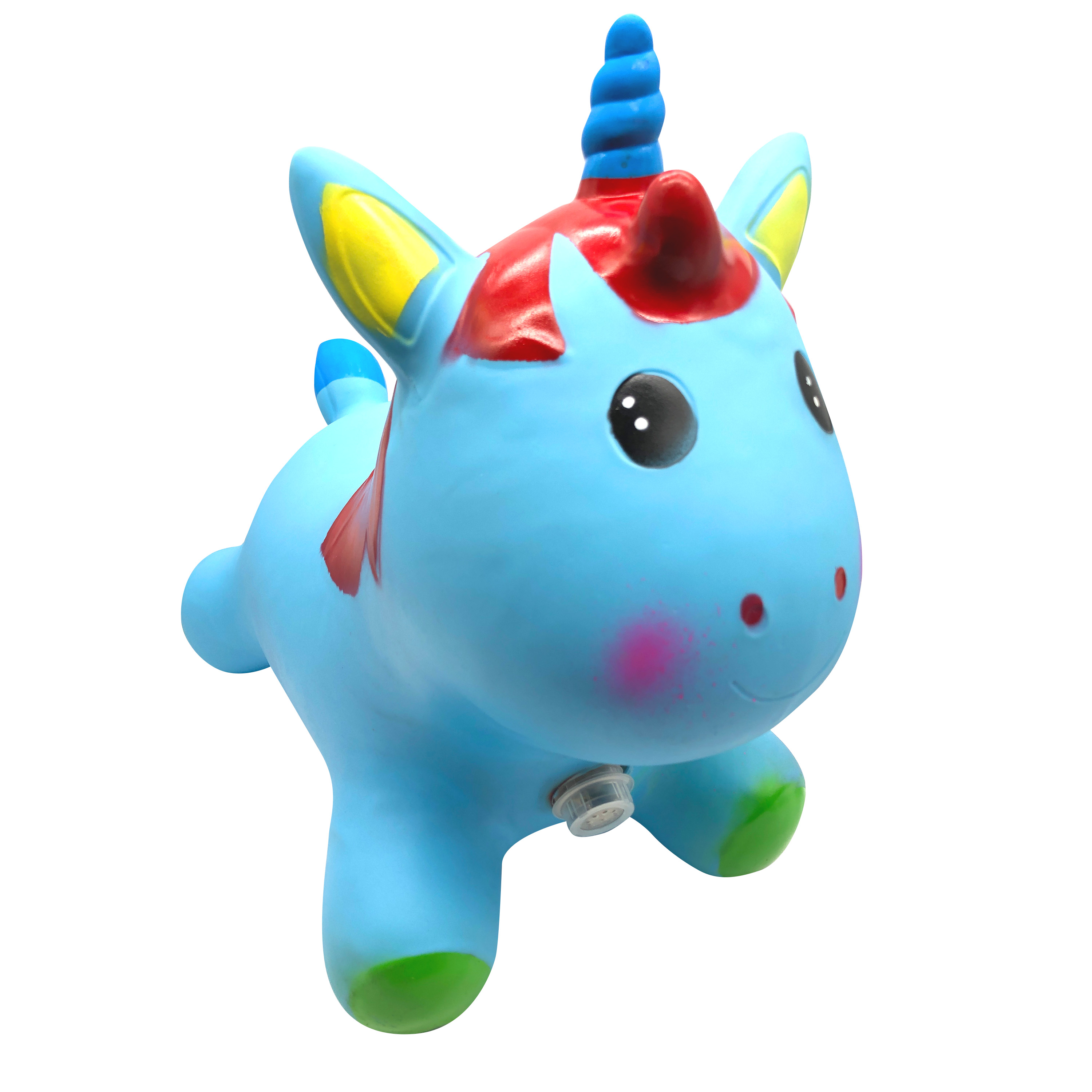 Brincolin Montable Inflable Musical Niños Unicornio Ecobaby Original