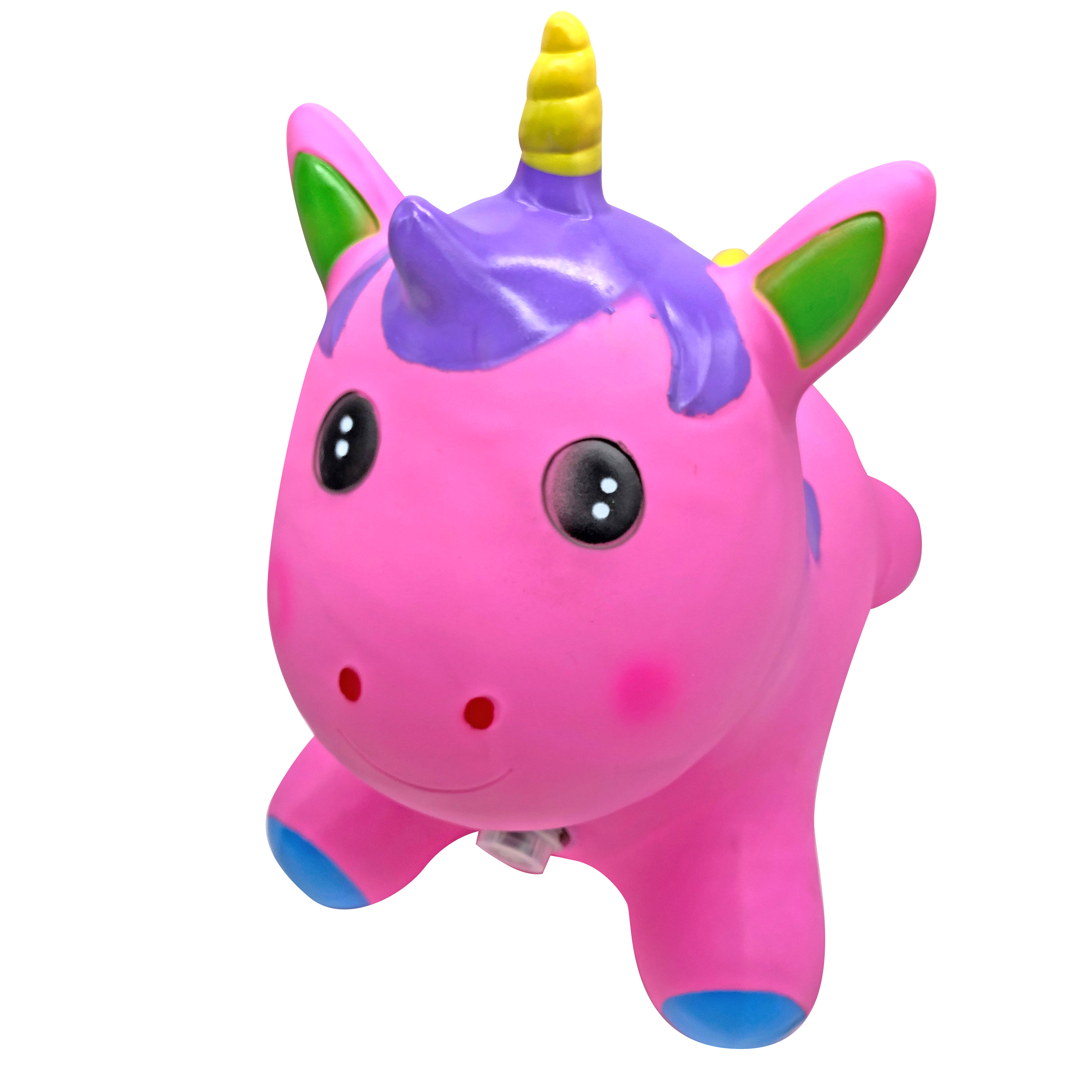 Brincolin Montable Inflable Musical Niños Unicornio Ecobaby Original