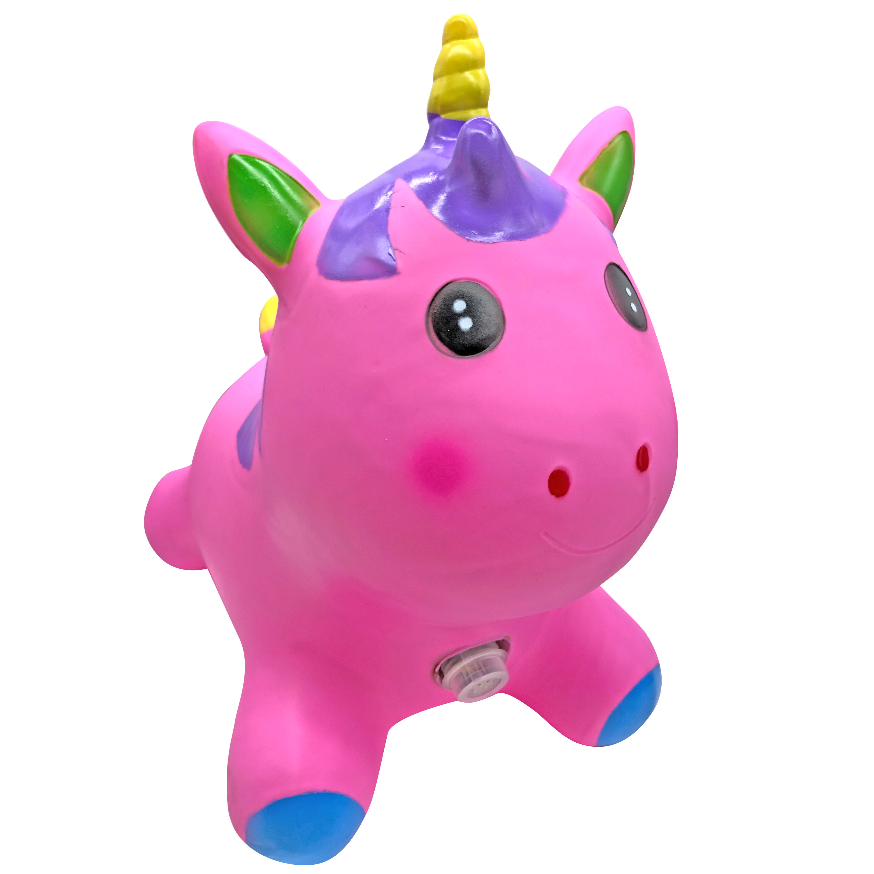 Brincolin Montable Inflable Musical Niños Unicornio Ecobaby Original