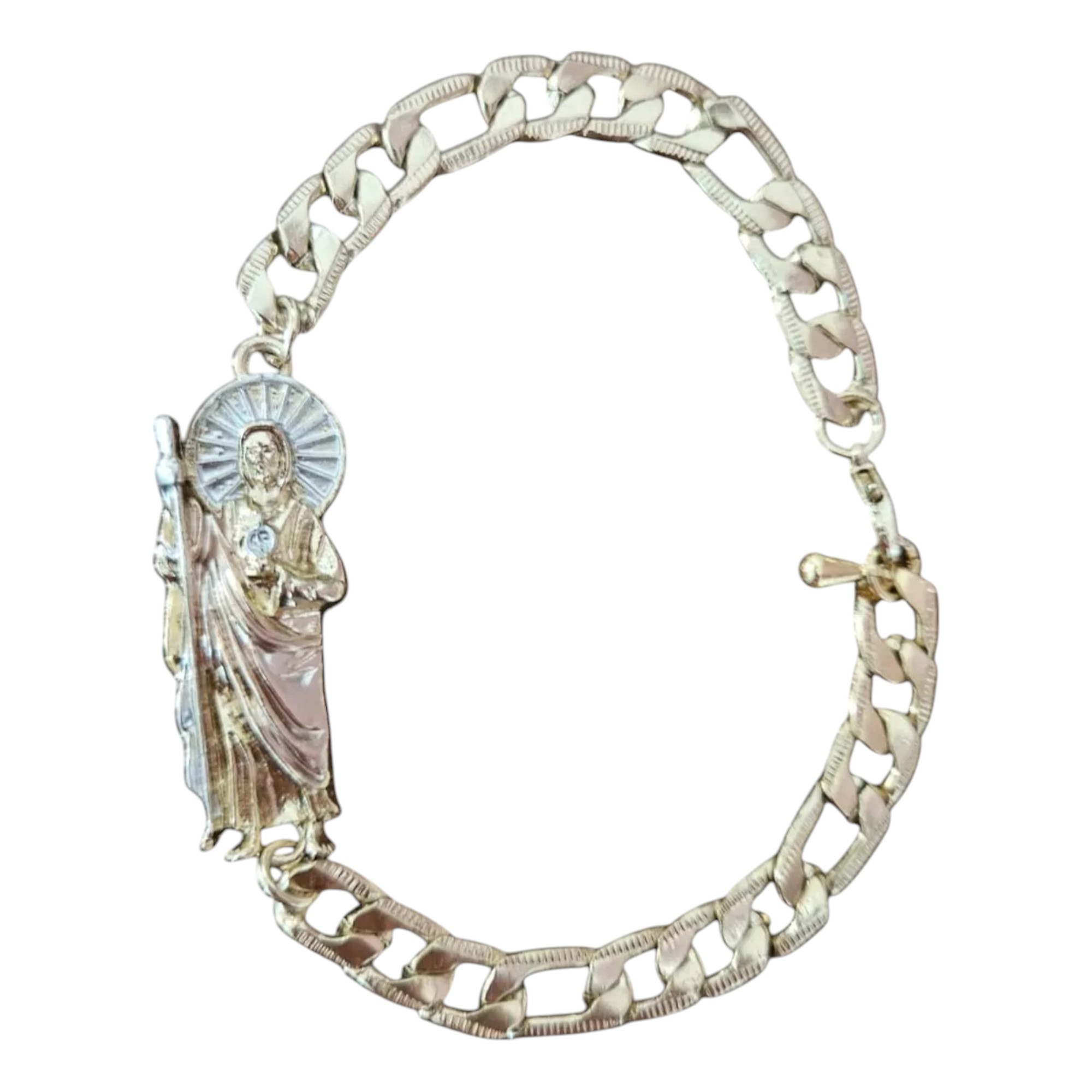 Esclava San Judas Tadeo,oro Laminado 18k,brazalete San Judas