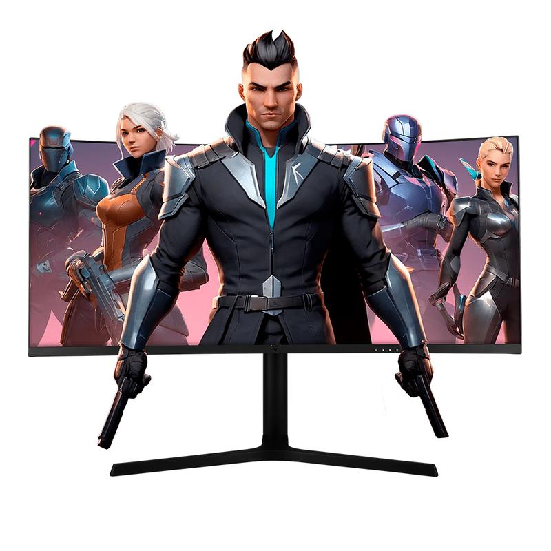 Monitor Game Factor 34" UWIDE QUAD HD Curvo 1500R 180HZ 1MS 2XDP/2XHDM