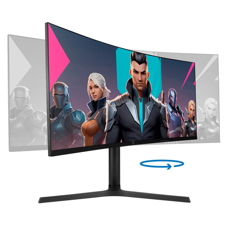 Monitor Game Factor 34" UWIDE QUAD HD Curvo 1500R 180HZ 1MS 2XDP/2XHDM