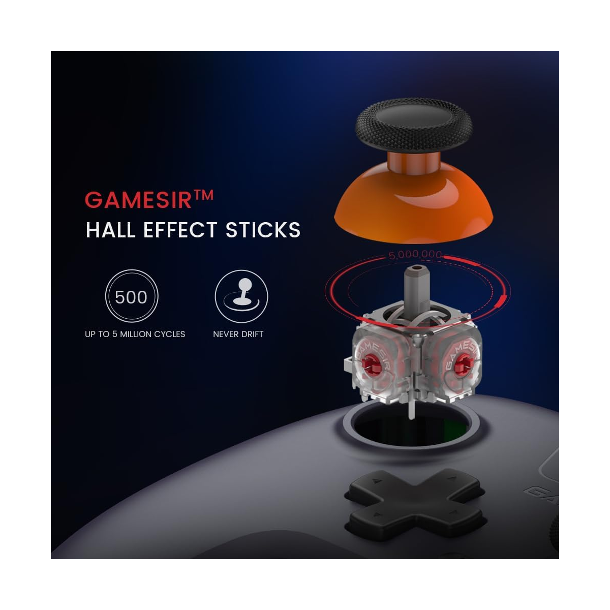 Gamepad Gamesir Nova Lite Hall Effect para PC Steam Switch