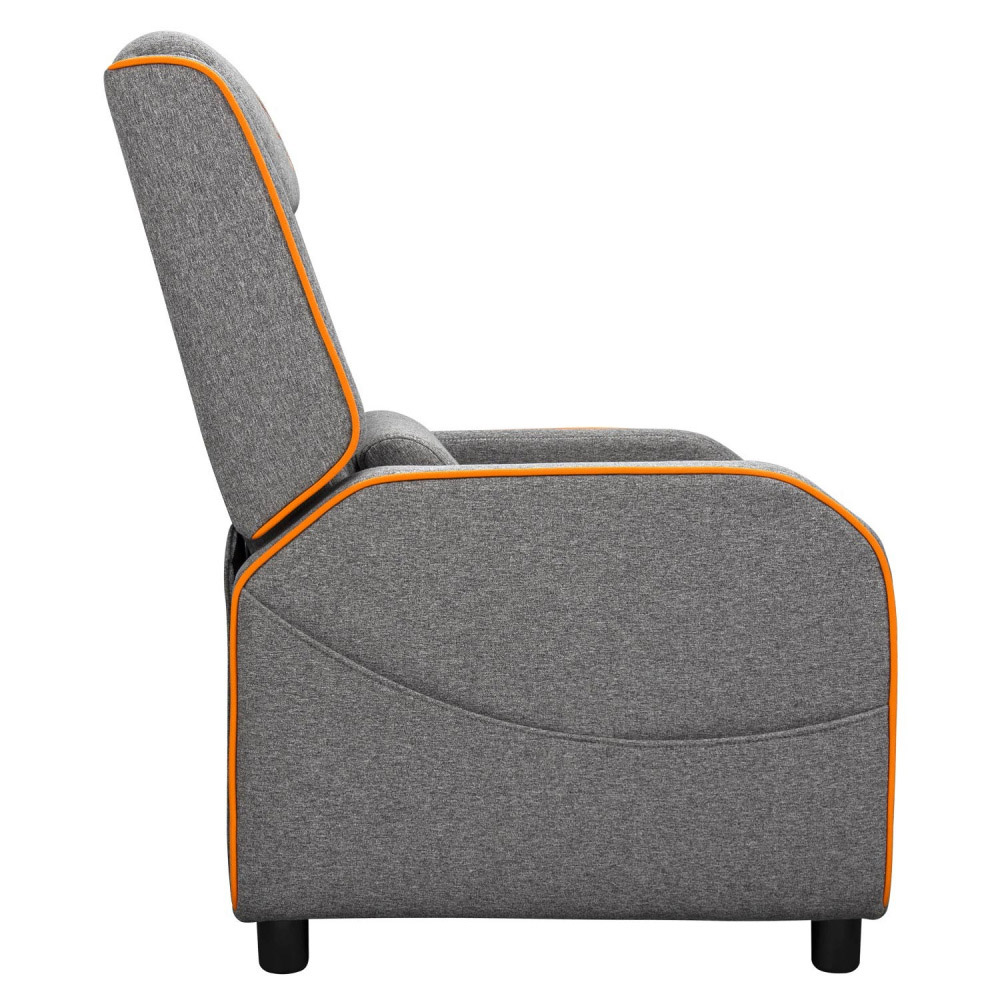 SILLON COUGAR RANGER ONE GREY/ORANGE ERGONOMICO 3MRAOGRA.0001