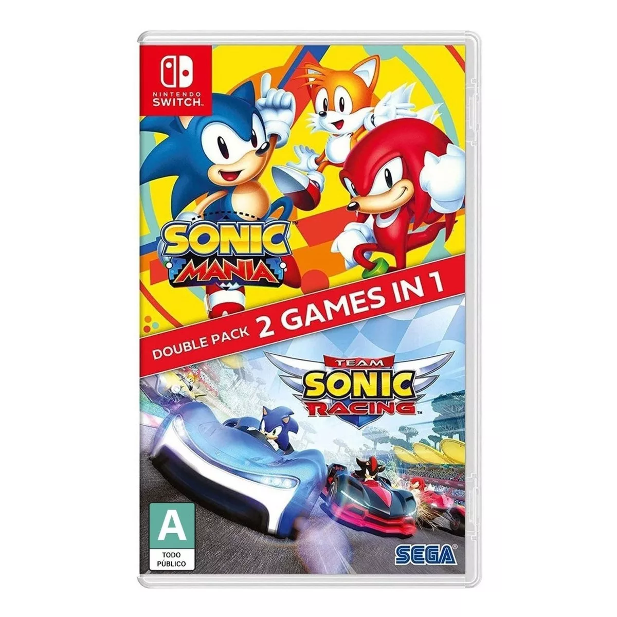 Nintendo Switch Juego Sonic Mania + Team Sonic Racing Double Pack