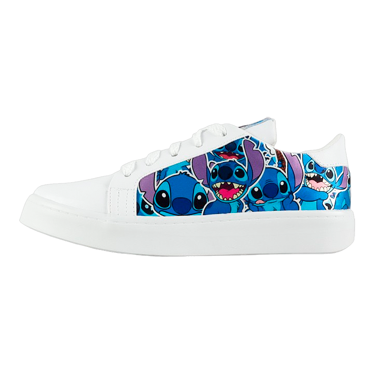 Tenis Stitch Lilo Juvenil Moda Urbano Blancos Cómodos 464-BS