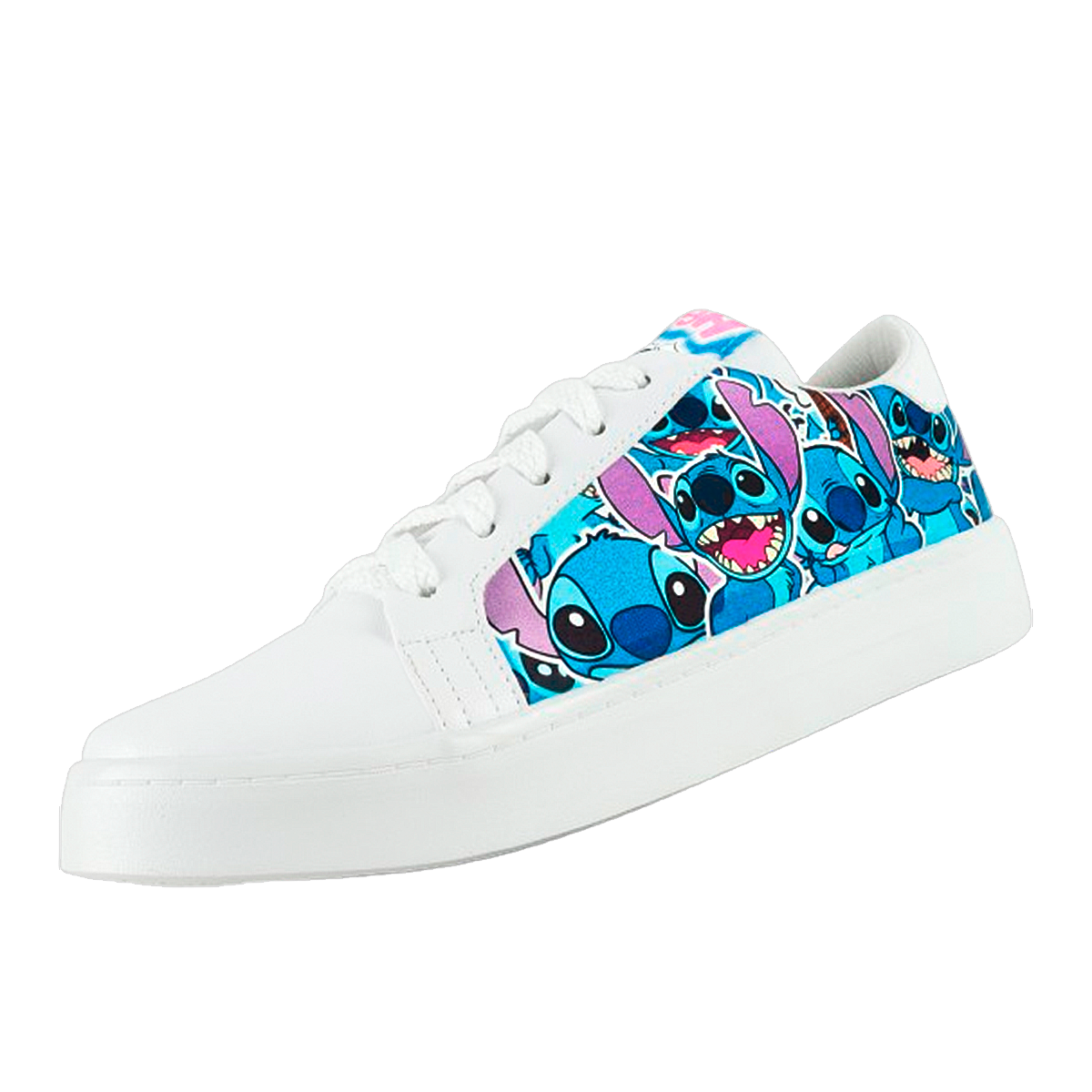Tenis Stitch Lilo Juvenil Moda Urbano Blancos Cómodos 464-BS