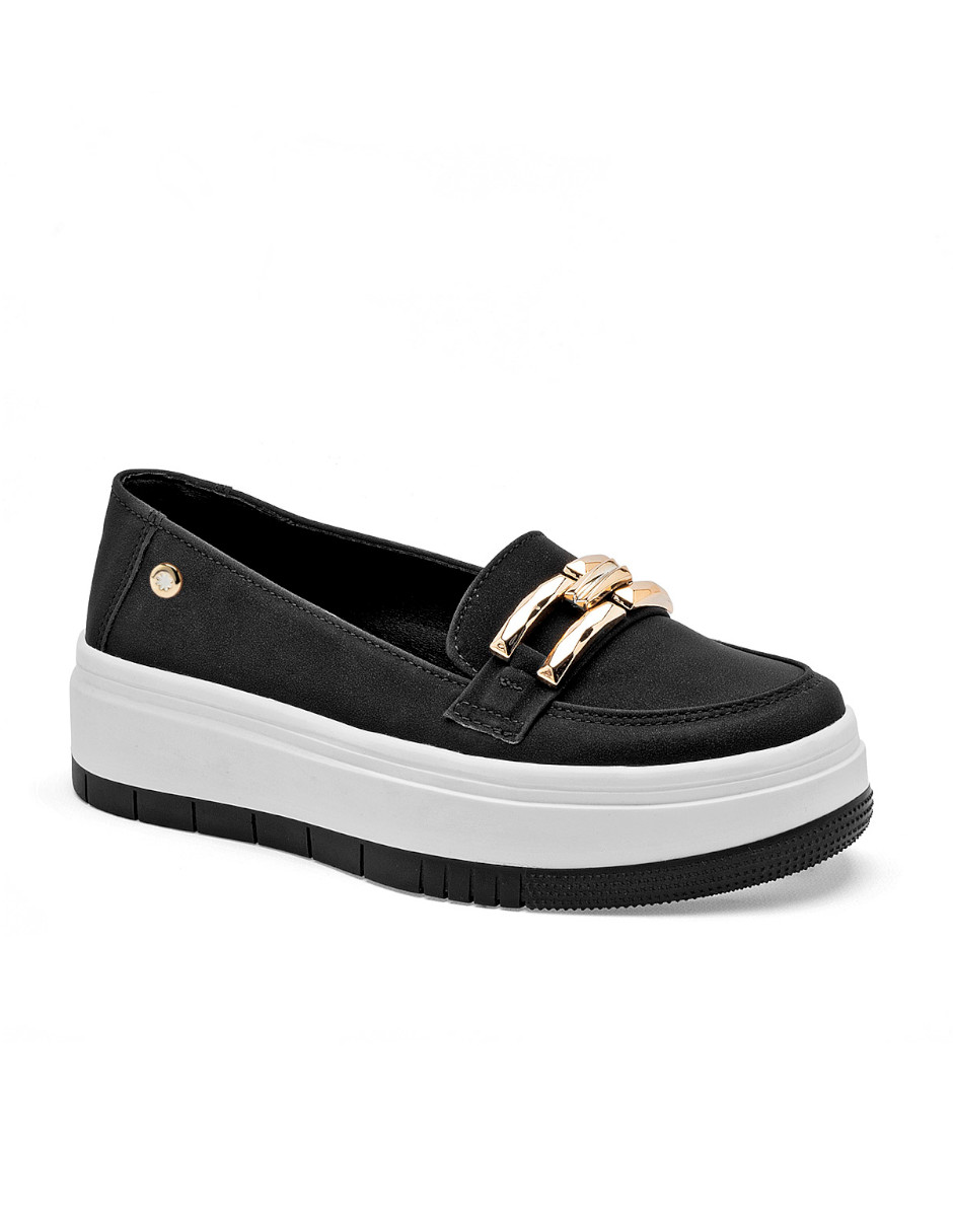 zapato mujer de piso color negro
