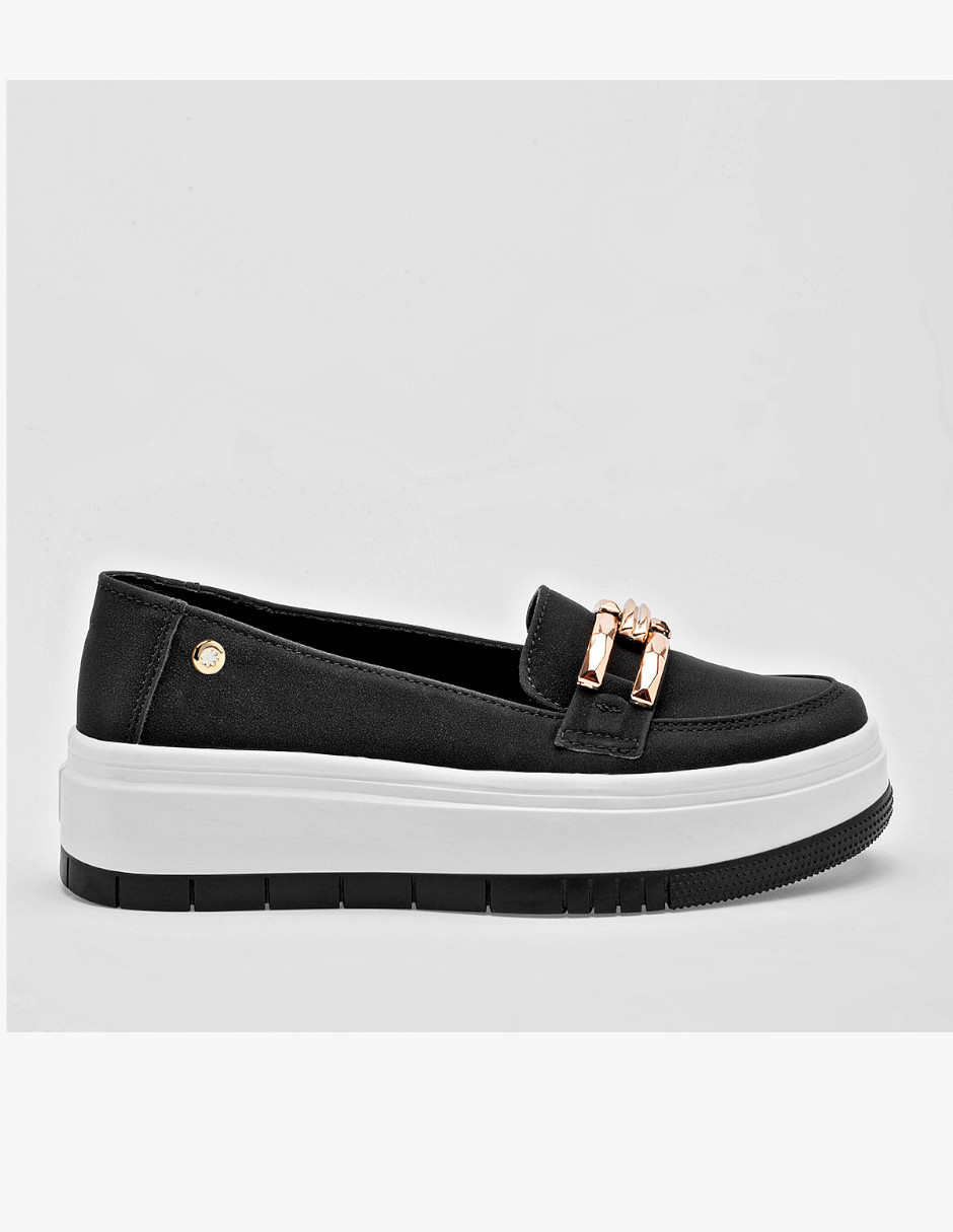 zapato mujer de piso color negro