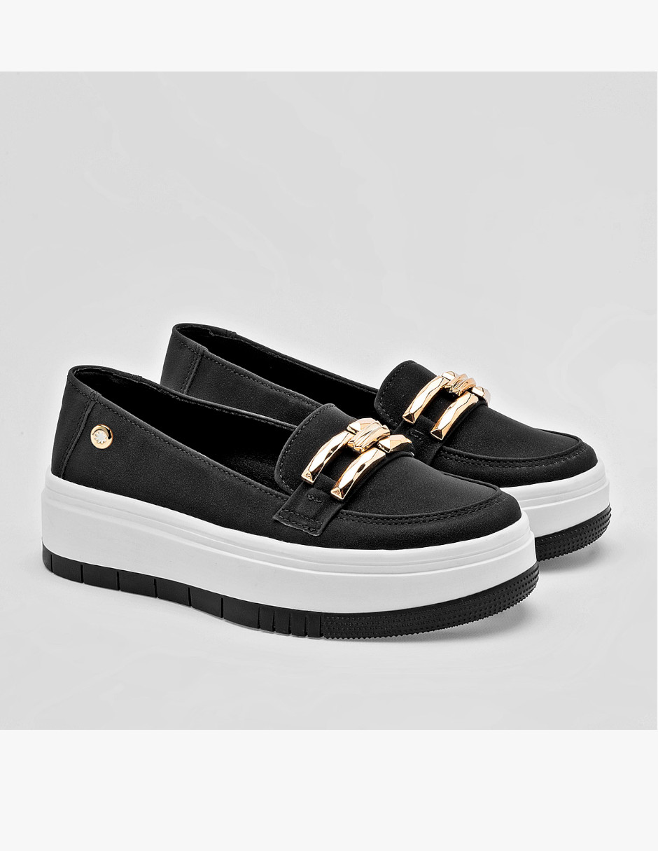 zapato mujer de piso color negro