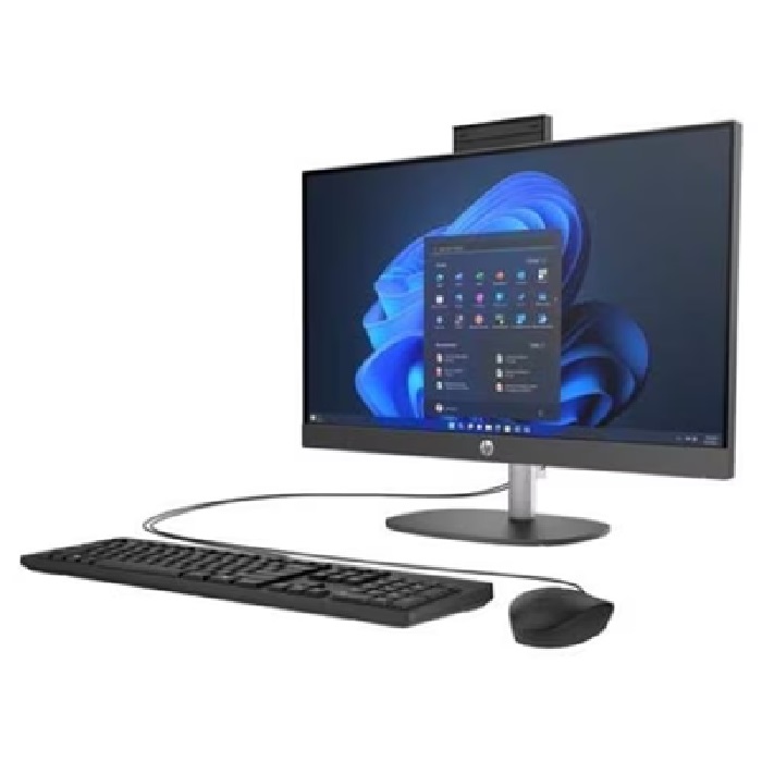 PC All in One HP ProOne 245 G10: Procesador AMD Ryzen 5 7520U (hasta 4.3 GHz), Memoria de 16GB LPDDR5, SSD de 512GB, Pantalla de 23.8".