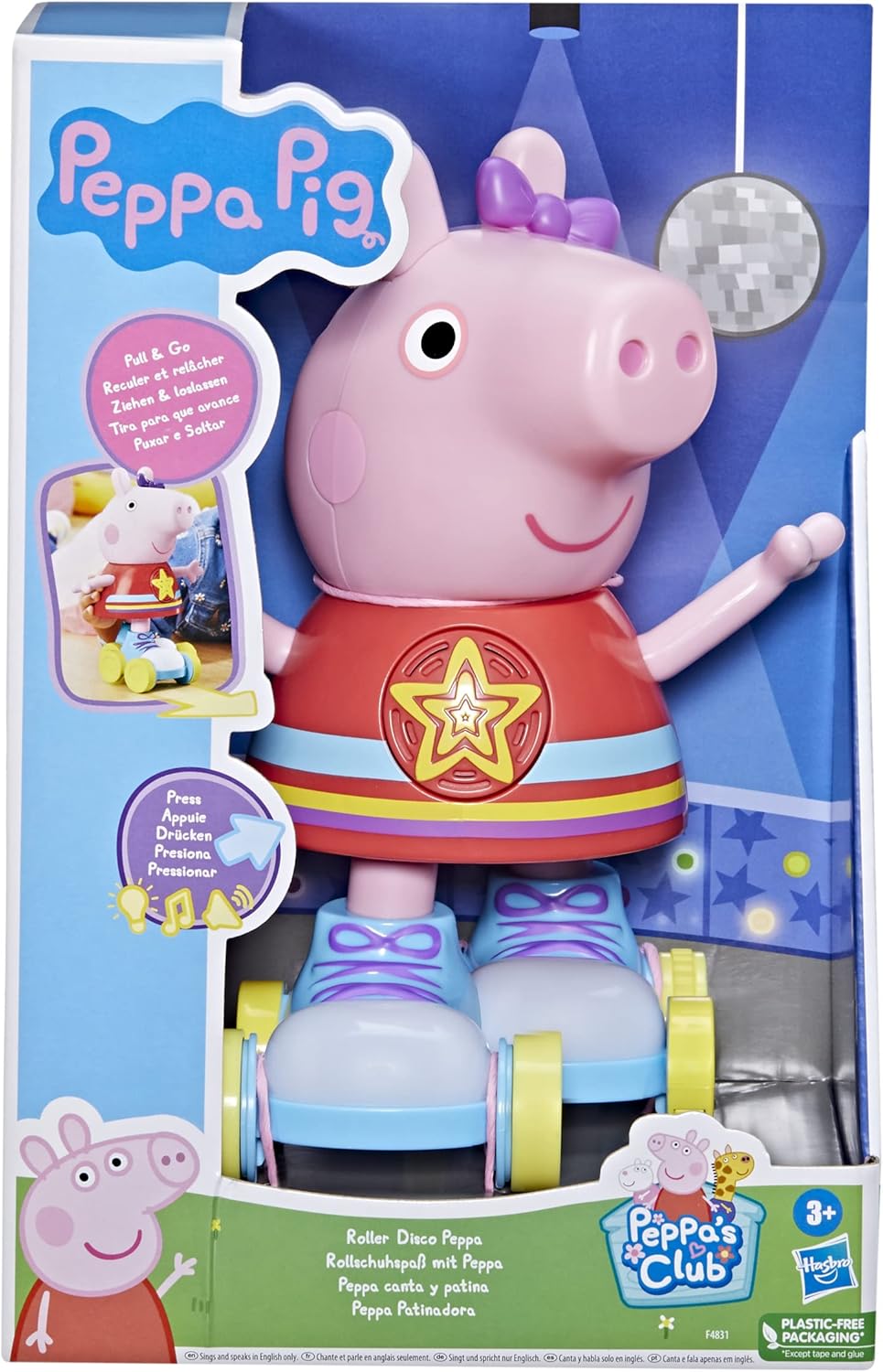 Peppa Pig Disco Roller Canta Y Patina Con Luces Y Musica