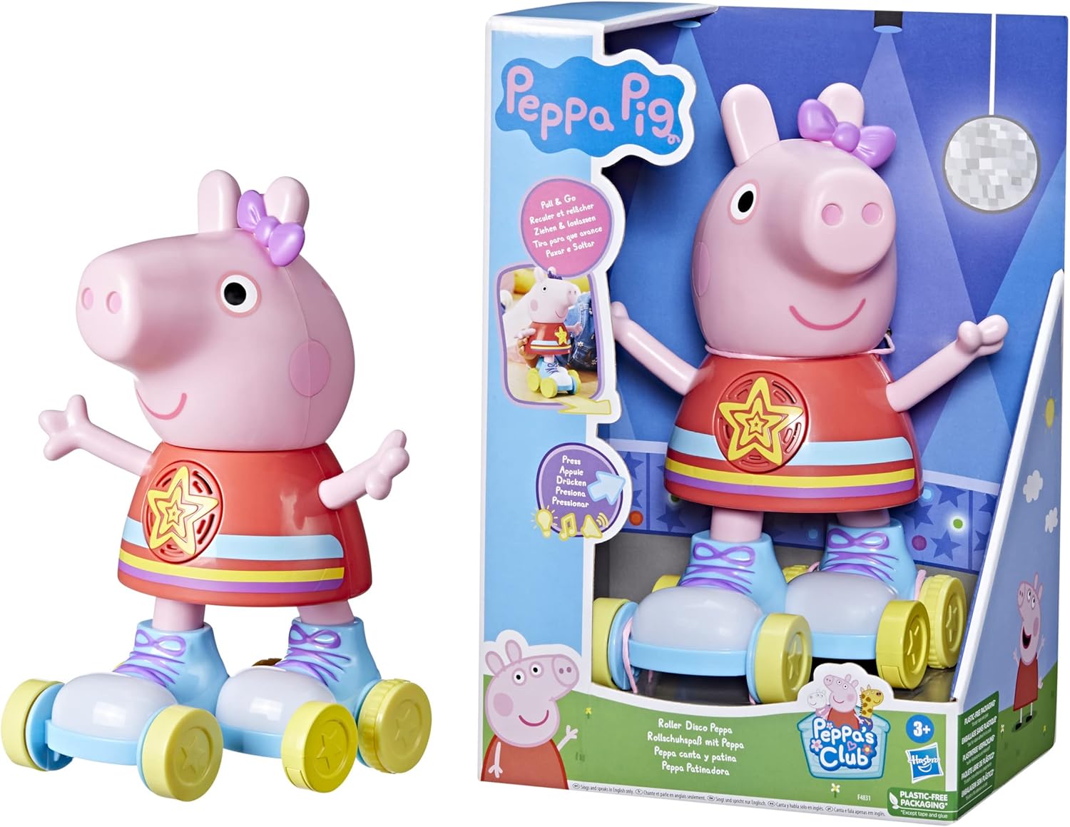 Peppa Pig Disco Roller Canta Y Patina Con Luces Y Musica