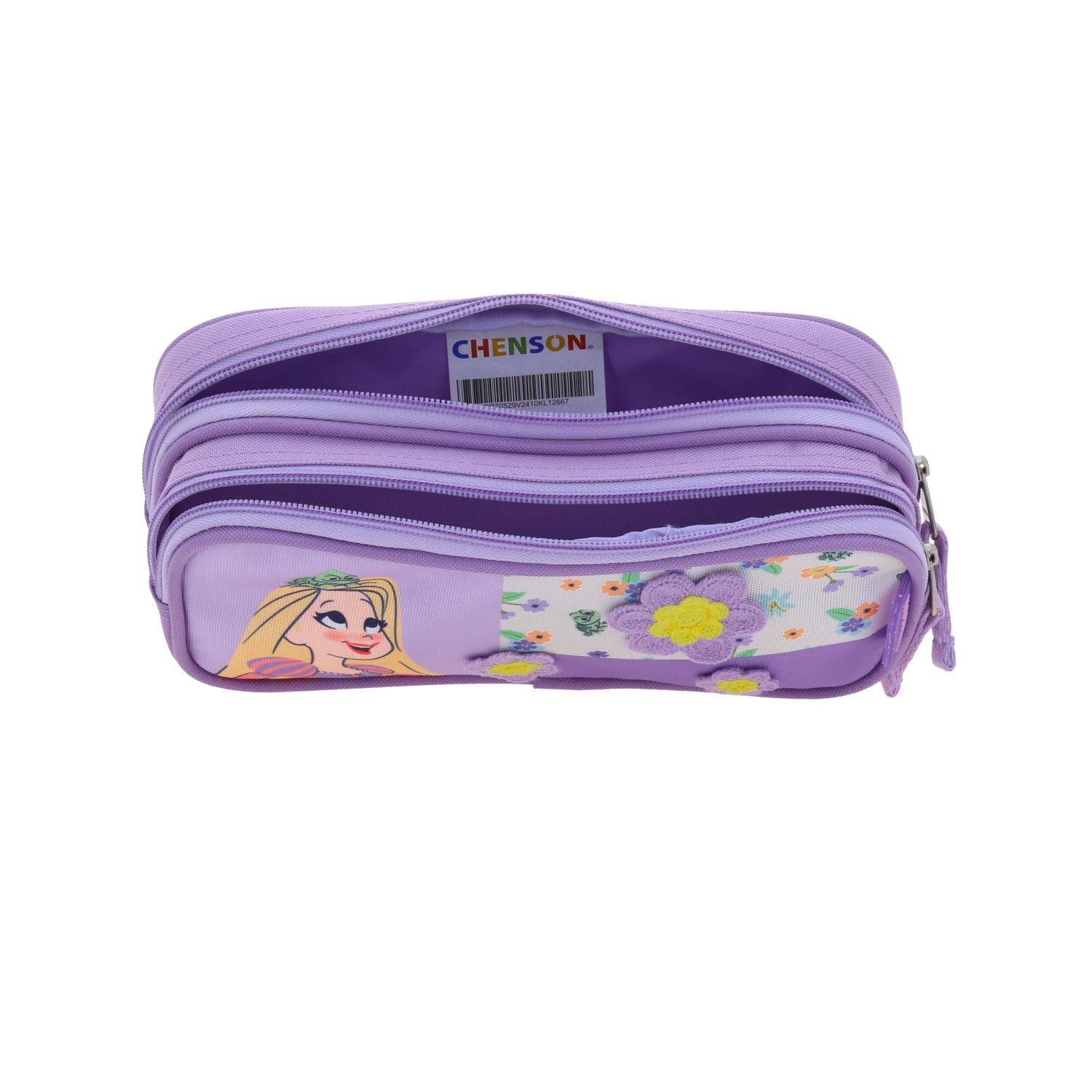 Lapicera Estuche Escolar Chenson Disney Princesas Rapunzel PR70529-V Paski