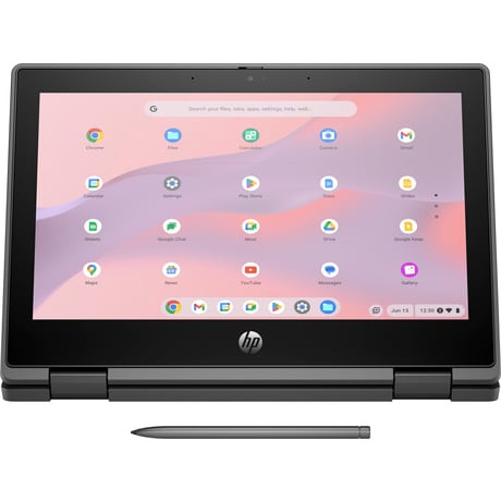 Laptop HP Fortis x360 G5 11.6" 1366x768 HD Táctil, Intel N100, 4GB, 32GB eMMC, ChromeOS, Español.