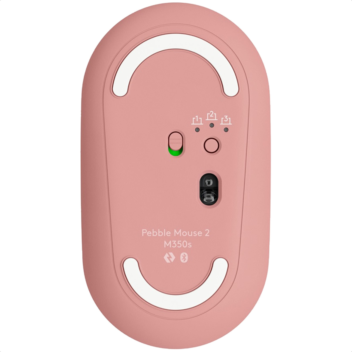 Mouse Logitech PEBBLE 2 M350S Inalambrico Optico Bluetooth Rosa 910-007048