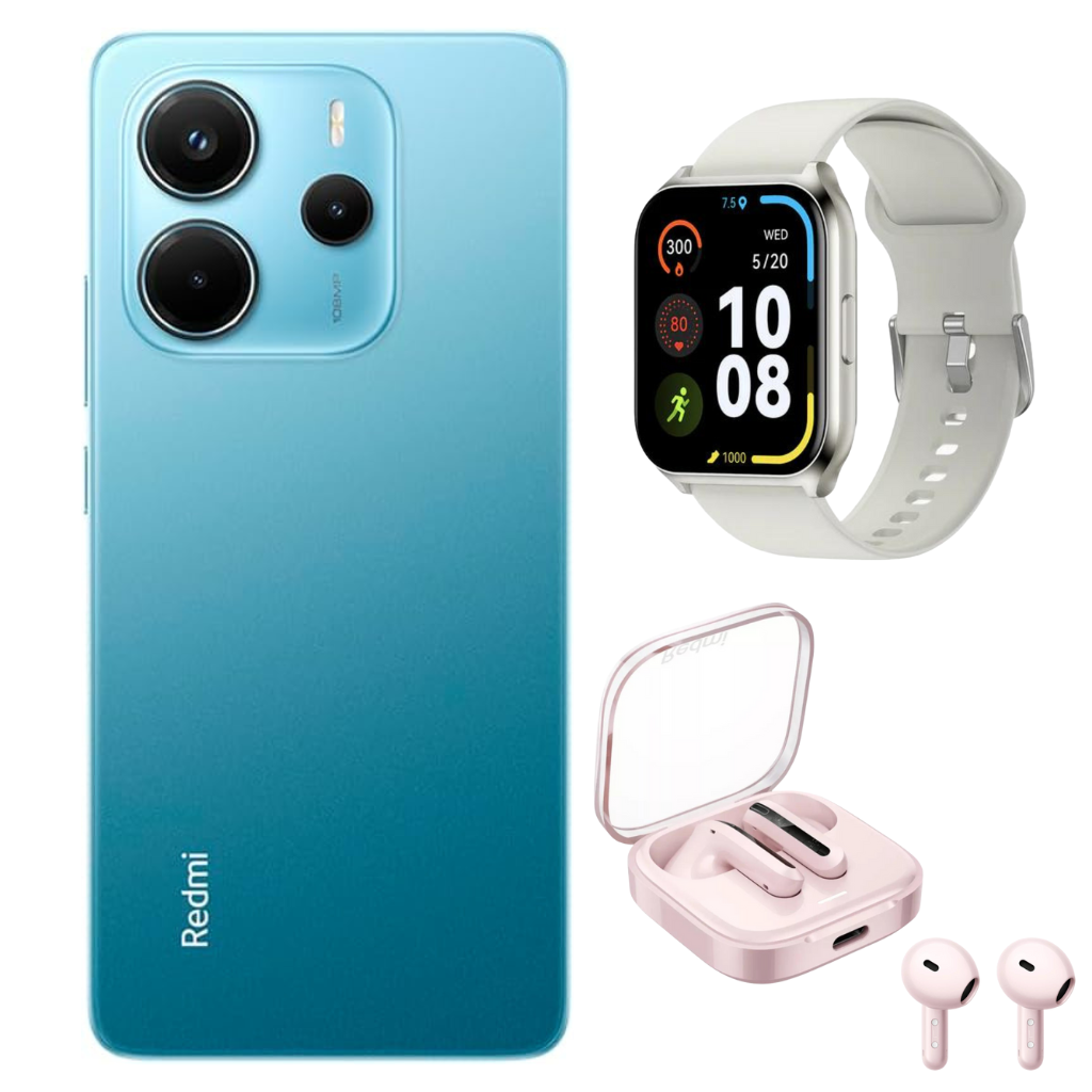 Xiaomi Redmi Note 14 256gb/8gb + Smartwatch + Audífonos Bluetooth