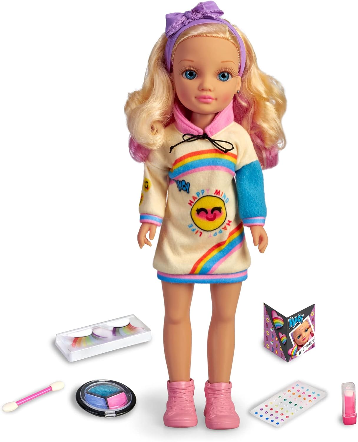 Muñeca Nancy Un Día Con Maquillaje De Arcoiris Famosa
