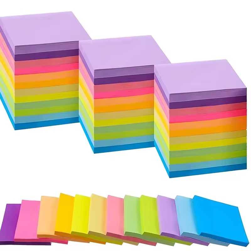 Notas Adhesivas Kawaii Coloridas Post-it 600 Hojas 7.5x7.5cm