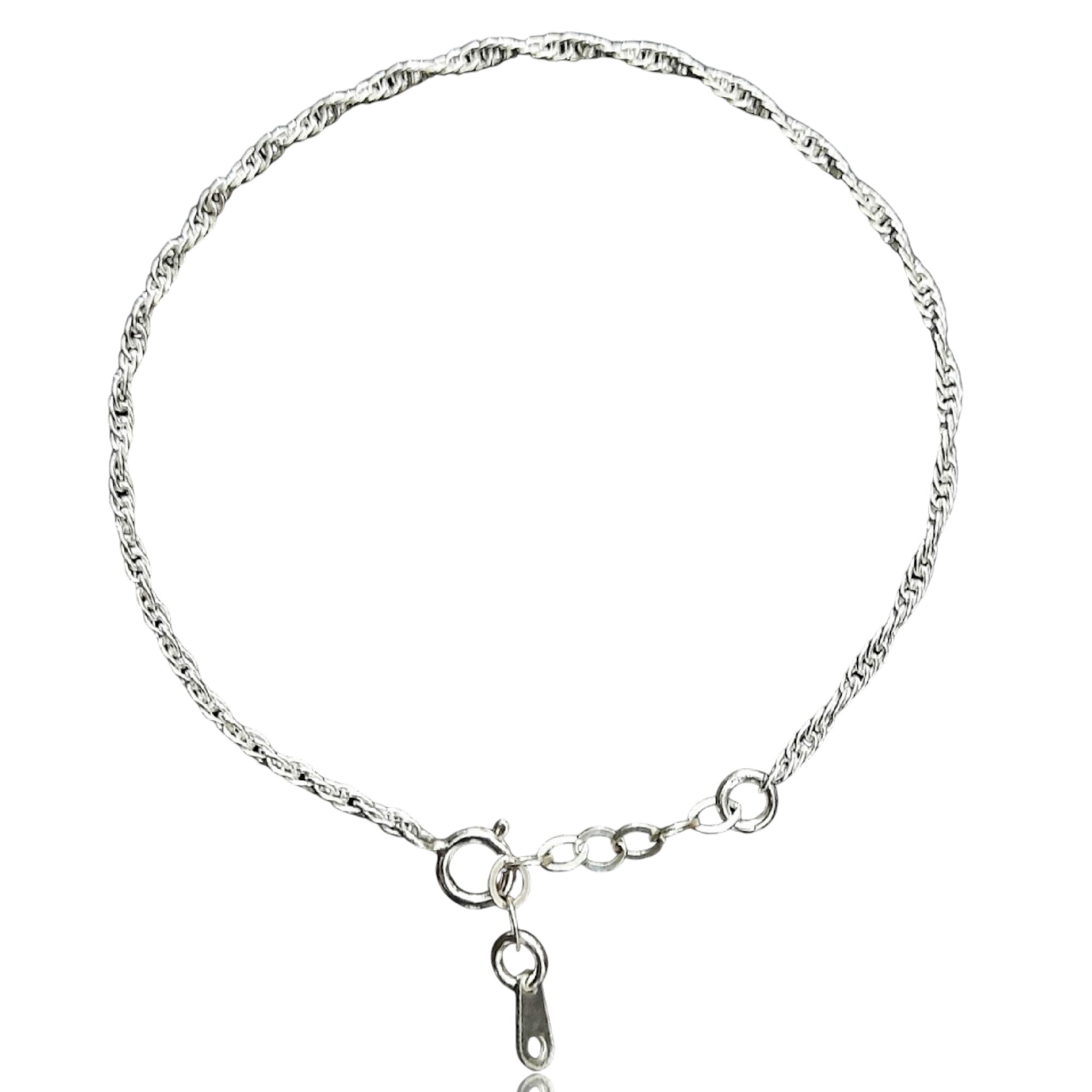 Pulsera cadena Torsal En Plata Ley .925 Ajustable