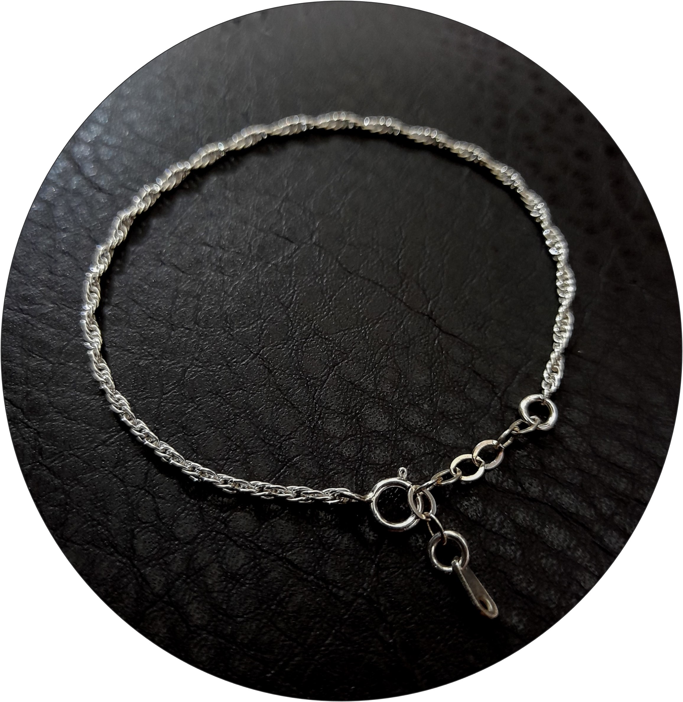Pulsera cadena Torsal En Plata Ley .925 Ajustable