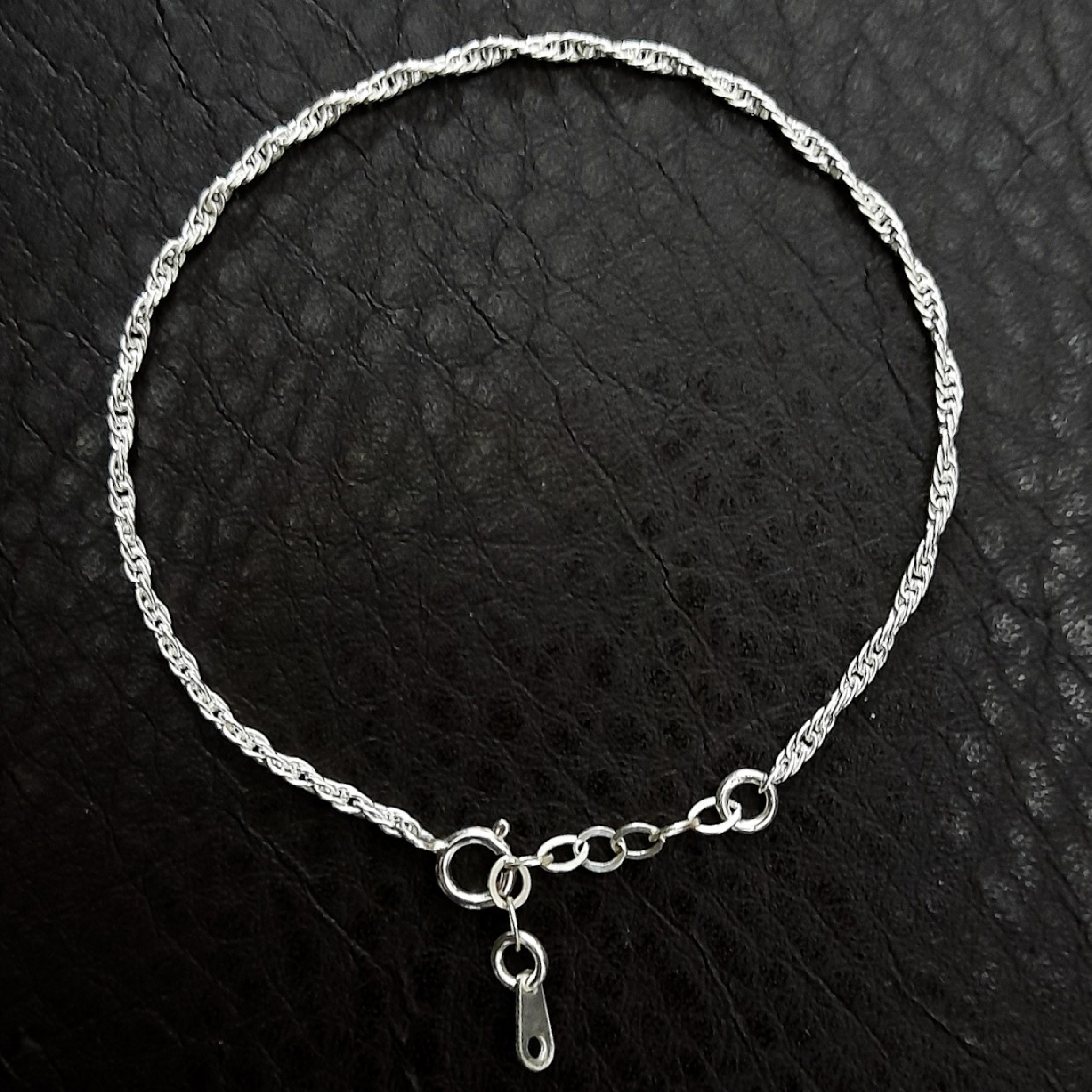 Pulsera cadena Torsal En Plata Ley .925 Ajustable
