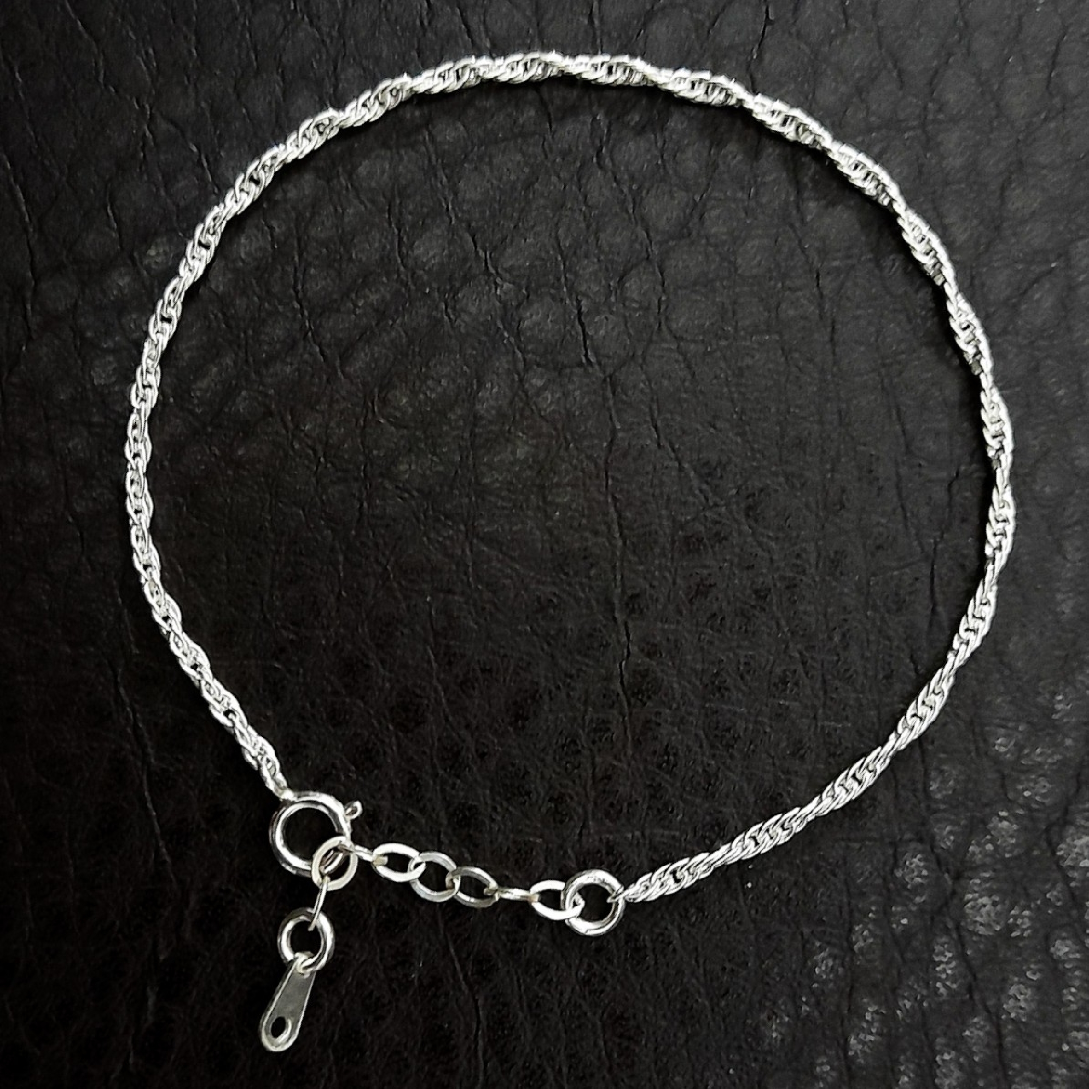 Pulsera cadena Torsal En Plata Ley .925 Ajustable