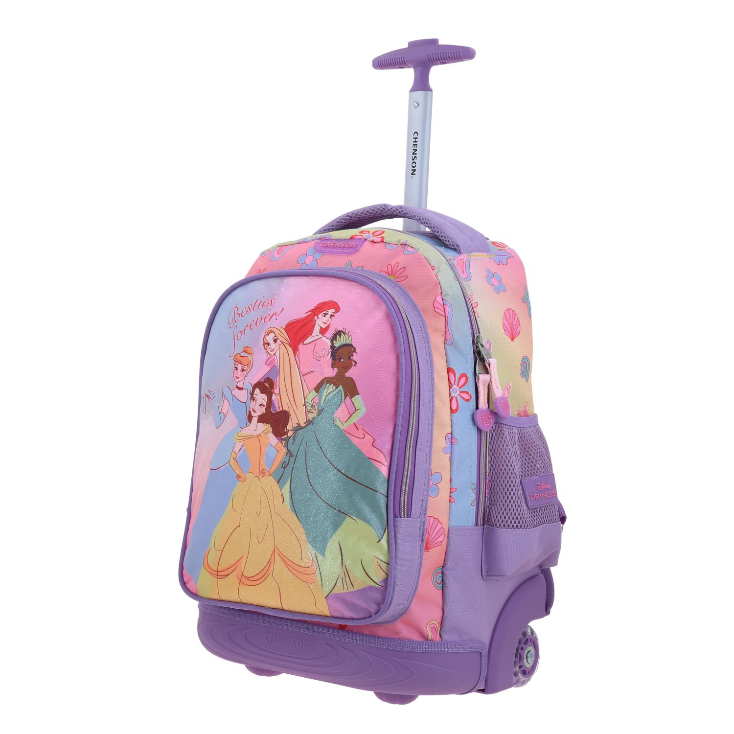 Mochila Chenson Con Ruedas Y Luces Led Disney Princesas Escolar ...