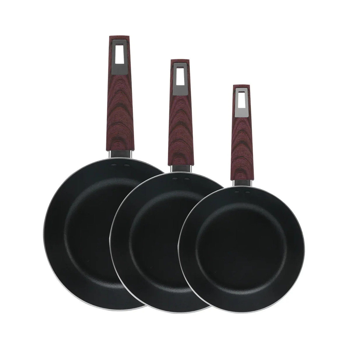Juego de Sartenes MasterChef 3 Piezas Negro MA-PAN-3SET