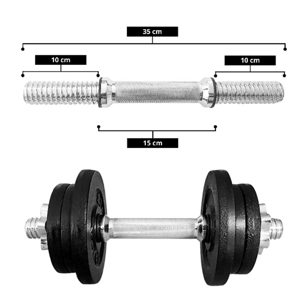 Tayga par de Mancuernas Ajustables 25 lb c/u con seguros