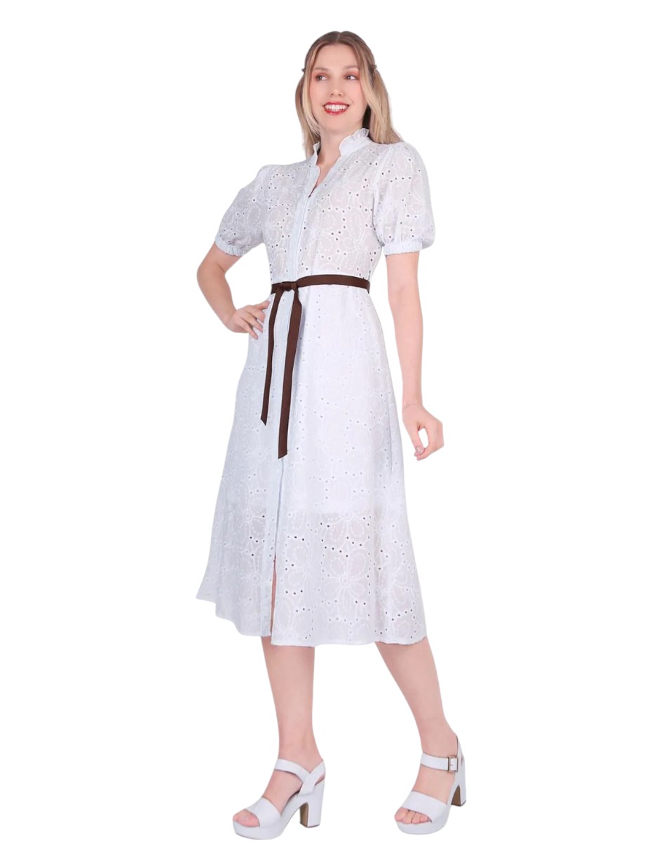 Vestido Mujer Casual Blanco