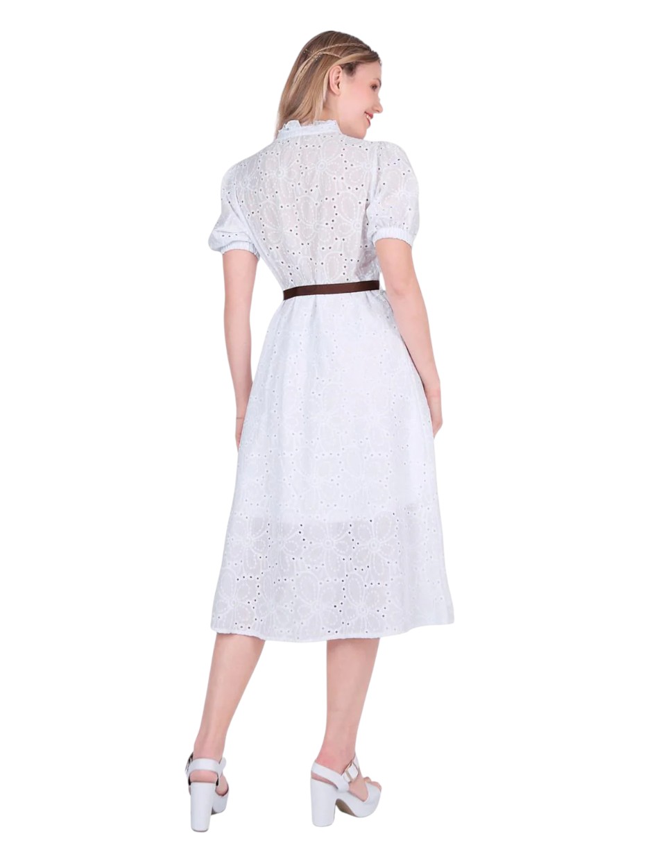 Vestido Mujer Casual Blanco