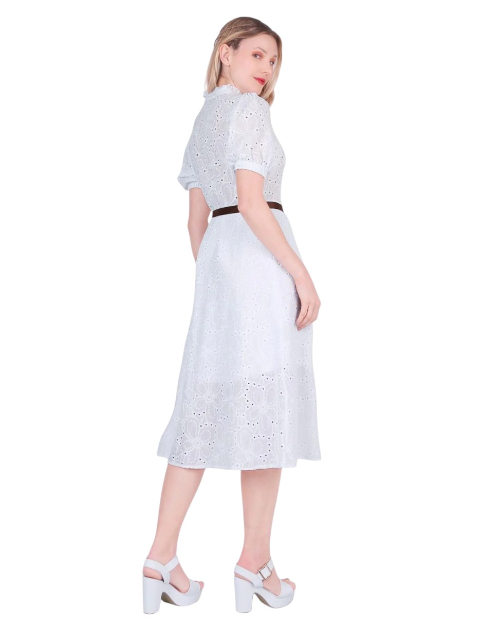 Vestido Mujer Casual Blanco