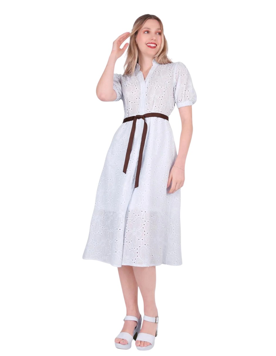 Vestido Mujer Casual Blanco
