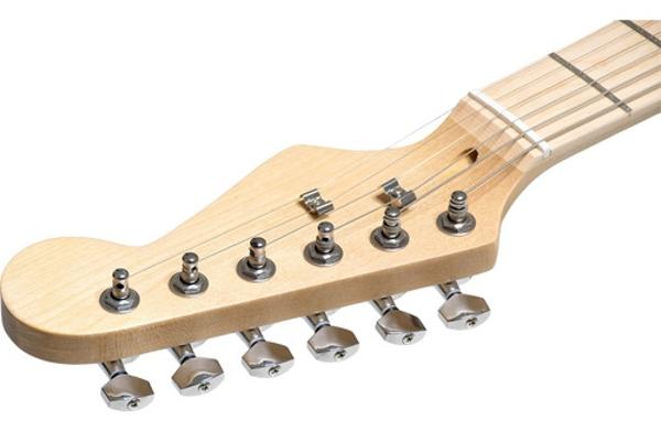 Guitarra Electrica Accesorios Rosa + Amplificador De Regalo 9v 5a Audiotek
