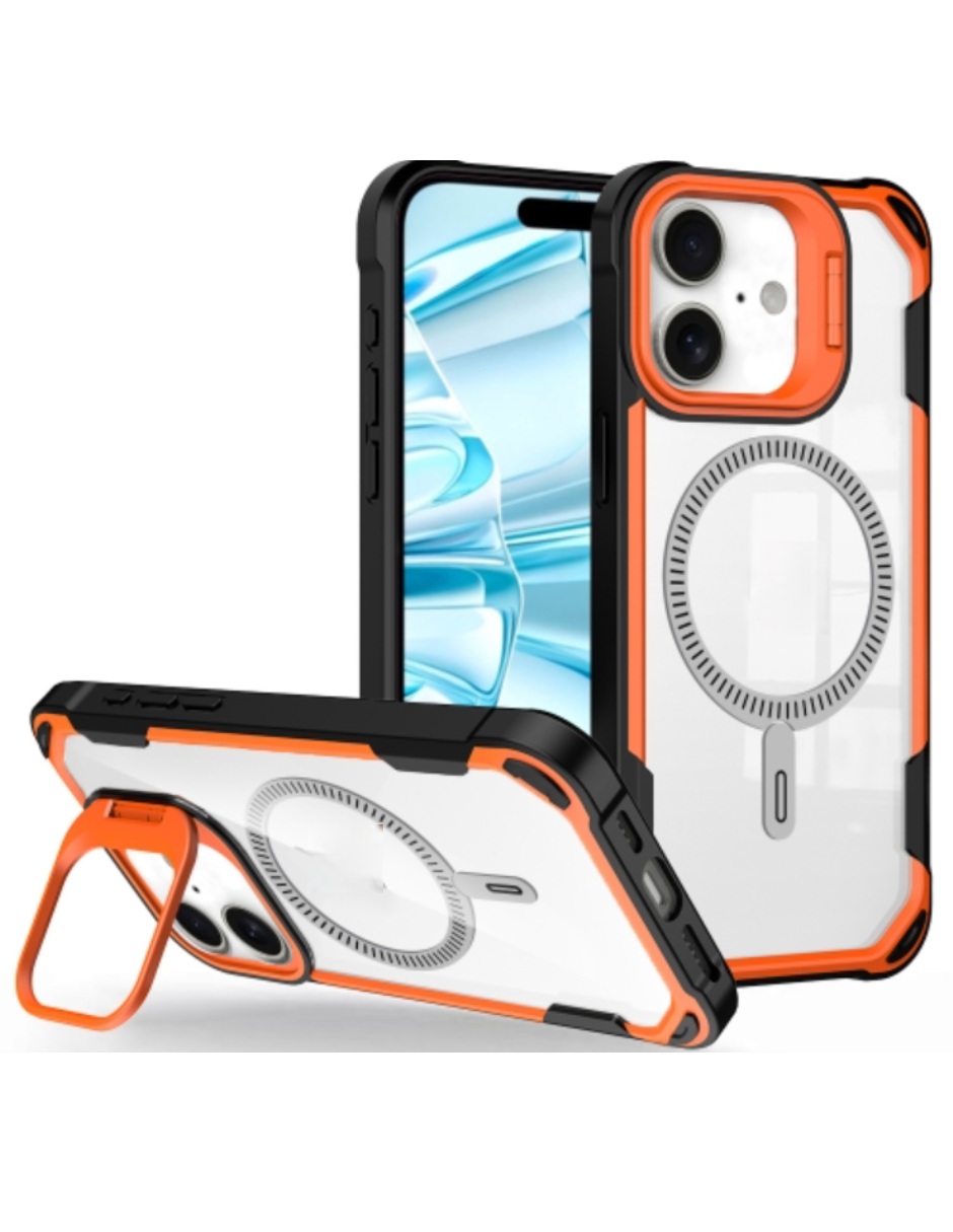Case Protector Uso Rudo Magnetica Con Correa Y Marco Camara Compatible iPhone 16