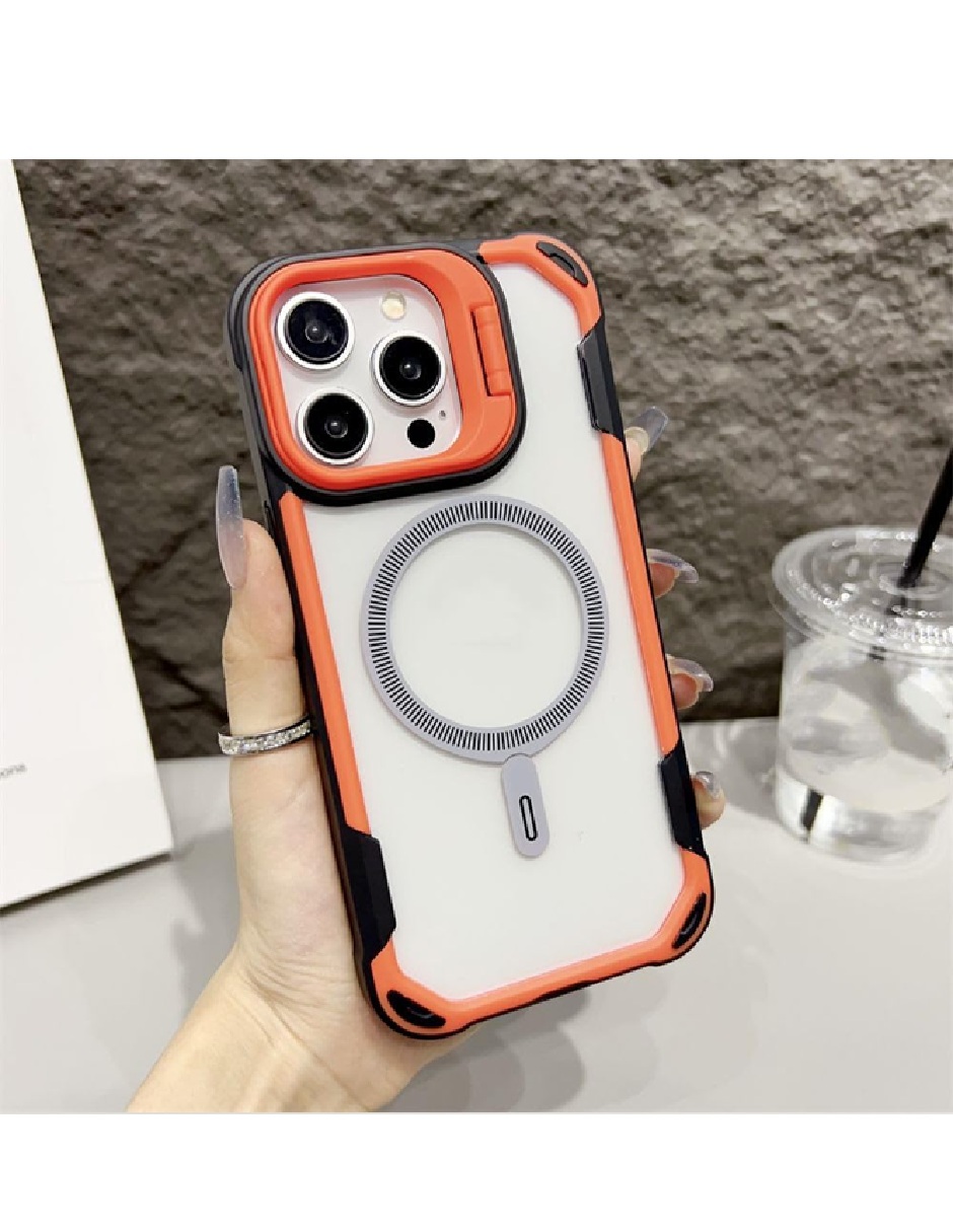Case Protector Uso Rudo Magnetica Con Correa Y Marco Camara Compatible iPhone 16