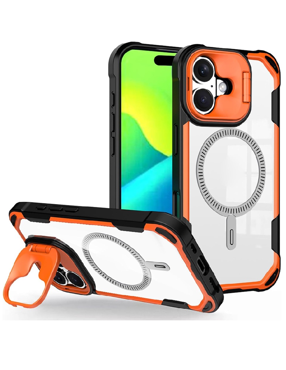 Case Protector Uso Rudo Magnetica Con Correa Y Marco Camara Compatible iPhone 16
