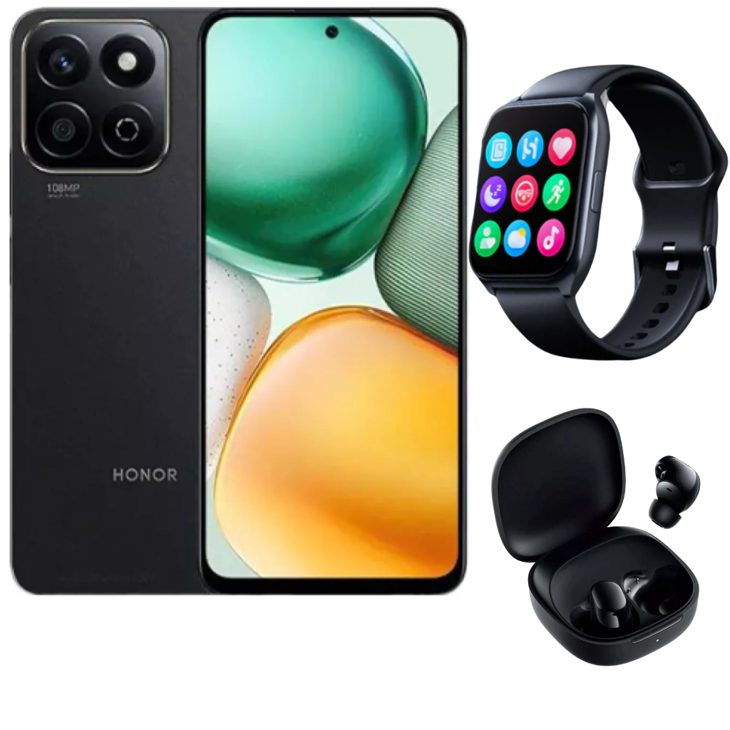 Huawei Honor X7c Smartphone 256gb/8gb + Smartwatch Filwans Gts Mini + Audífonos Buds 6 Play
