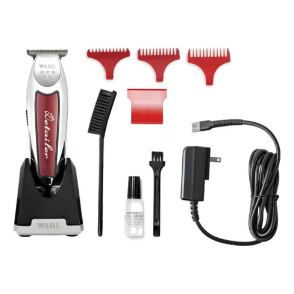 Máquina Wahl  Cordless Detailer Li inalámbrica ideal para dibujos y delineados silver