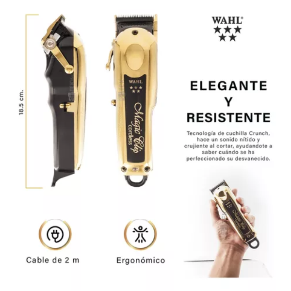 Máquina Wahl Magiclip inalámbrica 5 Star Gold