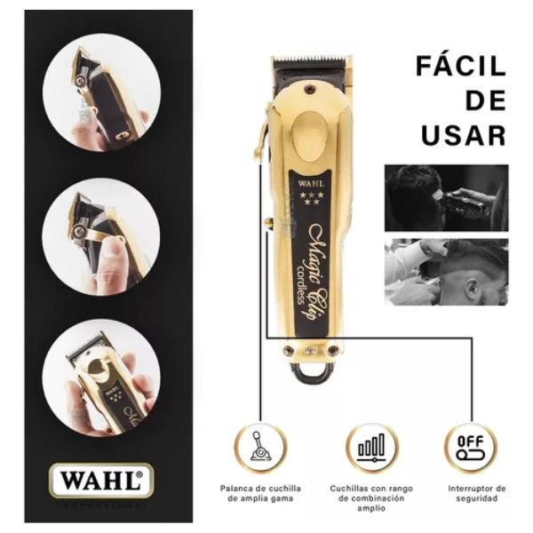 Máquina Wahl Magiclip inalámbrica 5 Star Gold