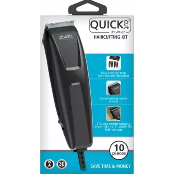 Máquina Wahl  Quick Cut Kit Para Corte de Cabello con Accesorios Negra