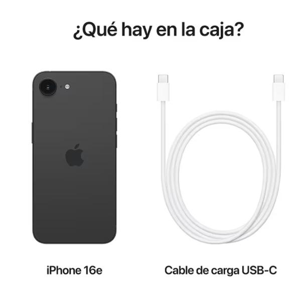 Apple iPhone 16e 128GB Negro