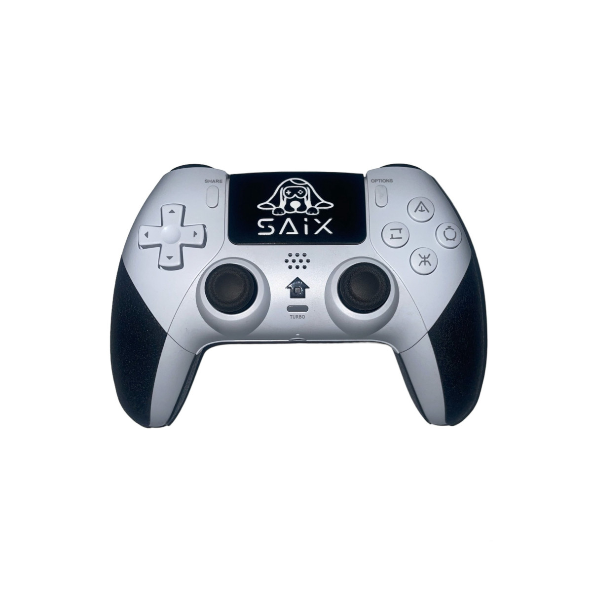 Control Inalámbrico SAIX Apolo White para PS4 – Sticks Antidrift, Turbo y Botones Personalizables