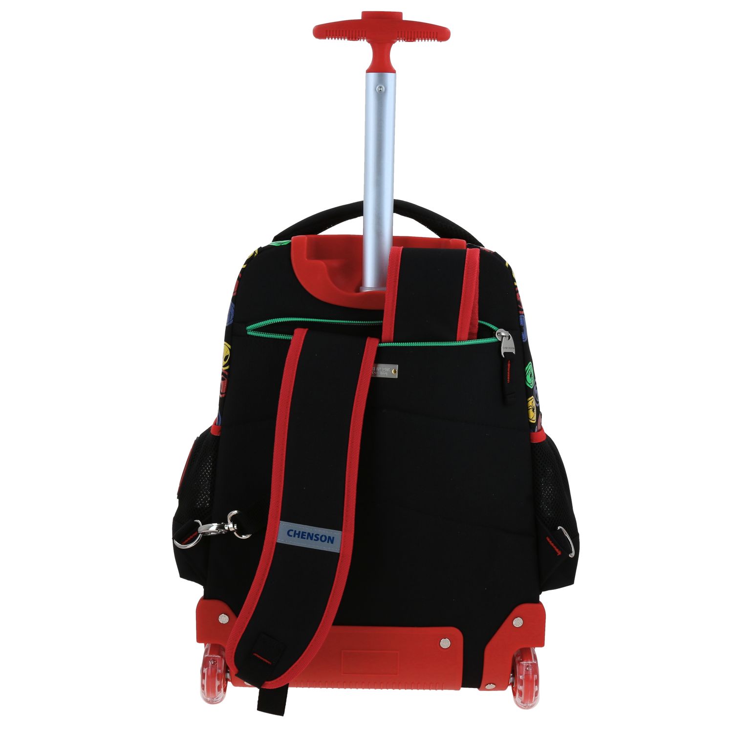 Mochila Grande Con Ruedas Y Luces Led Chenson Miles Morales Marvel Feiquer MM70322-3