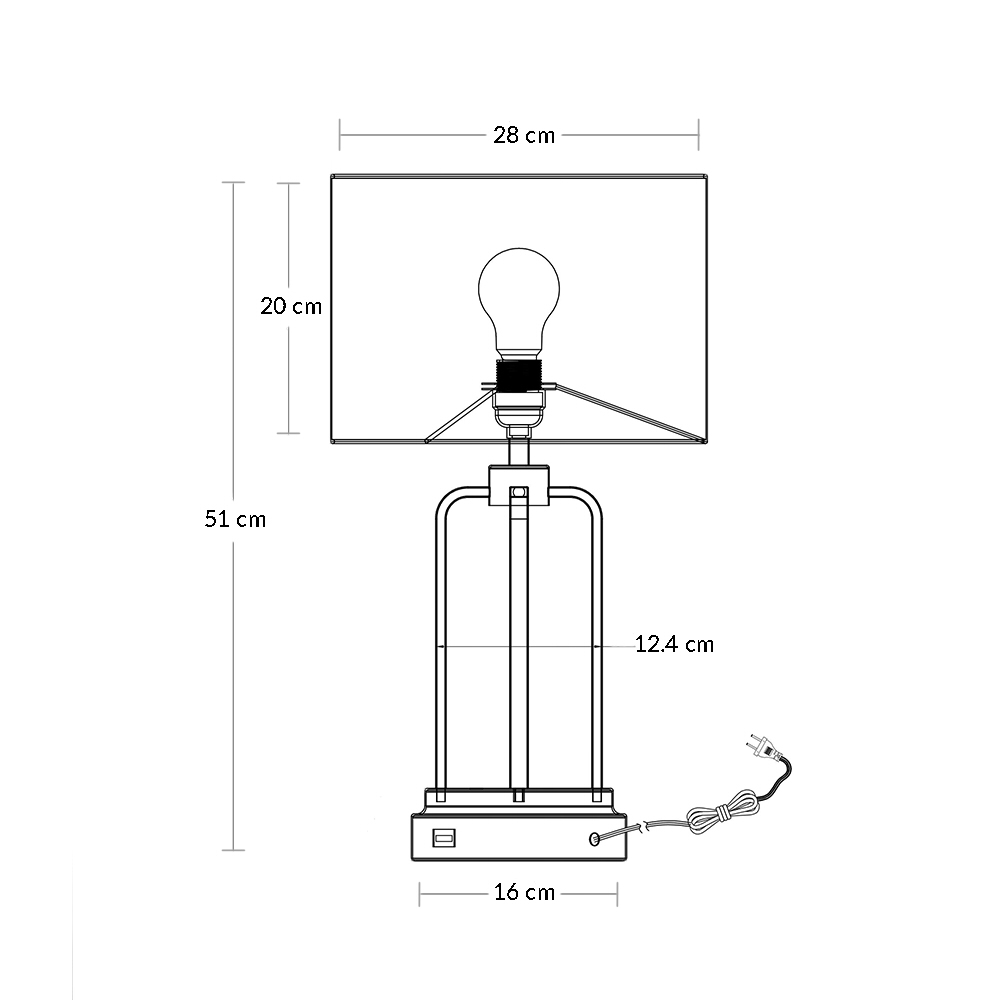 MIL LUCES Lámpara de mesa TASK