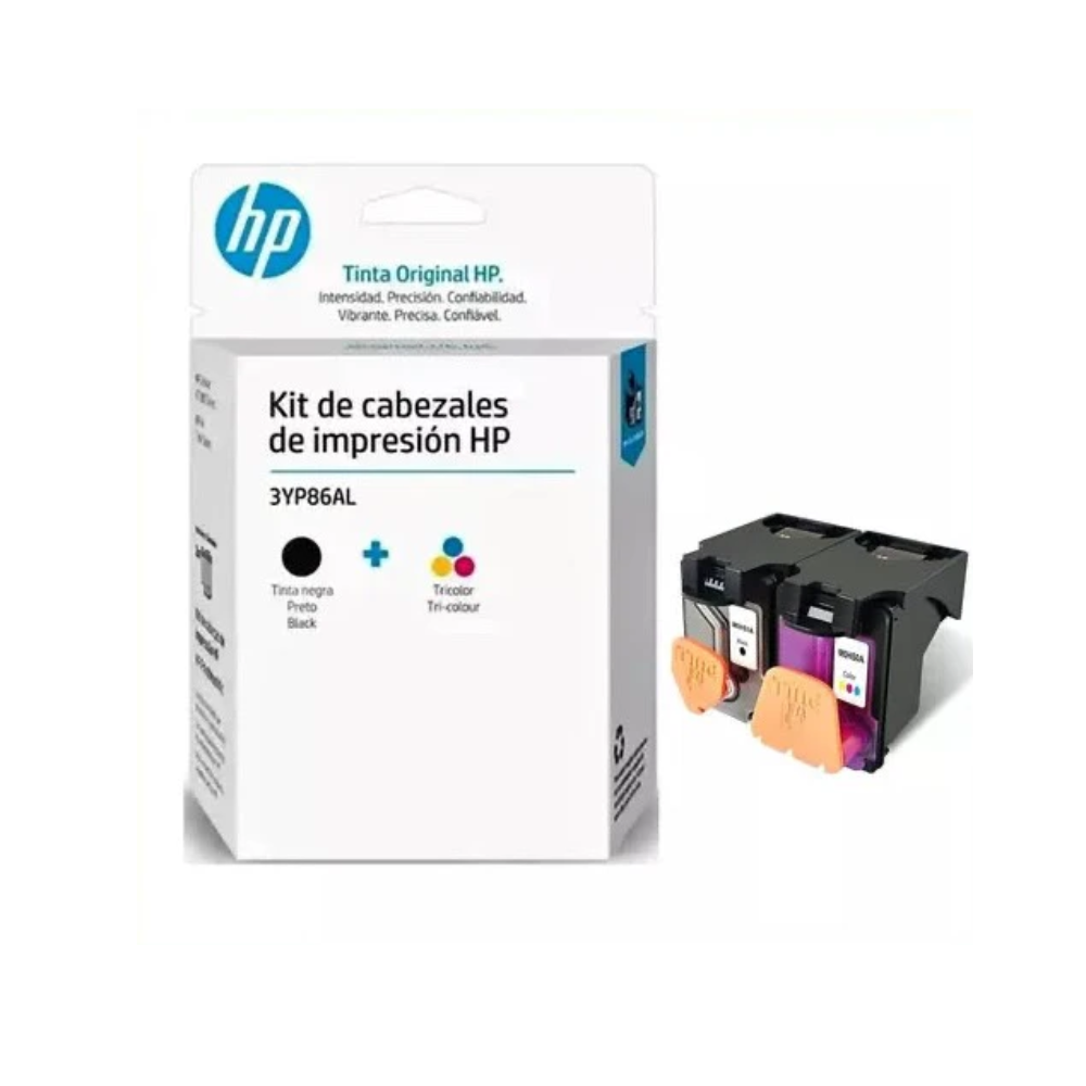 HP KIT CABEZAL 3YP86AL NEGRO/TRICOLOR 